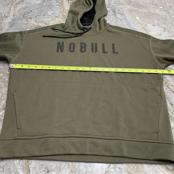 NOBULL Men’s Army Green Training Athletic Performance Hoodie Size Small - Picture 4 of 9